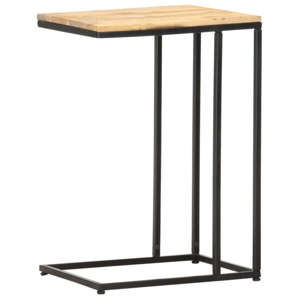 vidaXL Side Table 13.8"x17.7"x25.6" Solid Mango Wood - Image 4