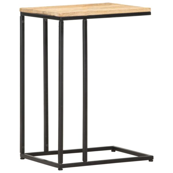 vidaXL Side Table 13.8"x17.7"x25.6" Solid Mango Wood - Image 8