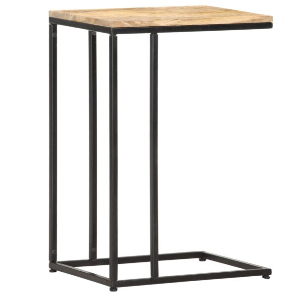 vidaXL Side Table 13.8"x17.7"x25.6" Solid Mango Wood - Image 9