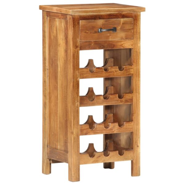 vidaXL Wine Cabinet 15.7"x11.8"x31.5" Solid Acacia Wood - Image 11