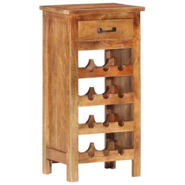 vidaXL Wine Cabinet 15.7"x11.8"x31.5" Solid Acacia Wood - Image 12