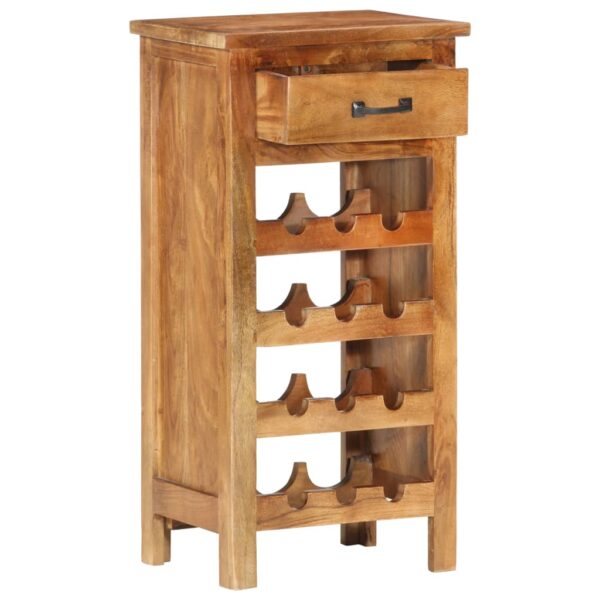 vidaXL Wine Cabinet 15.7"x11.8"x31.5" Solid Acacia Wood - Image 3