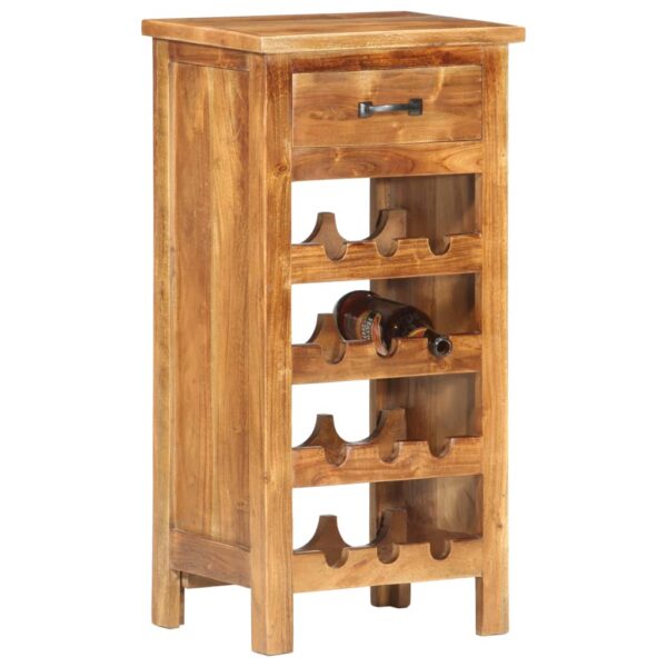 vidaXL Wine Cabinet 15.7"x11.8"x31.5" Solid Acacia Wood - Image 8