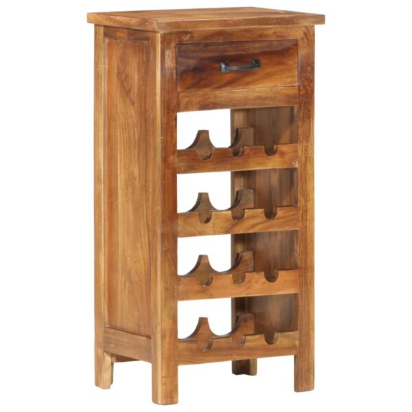 vidaXL Wine Cabinet 15.7"x11.8"x31.5" Solid Acacia Wood - Image 10