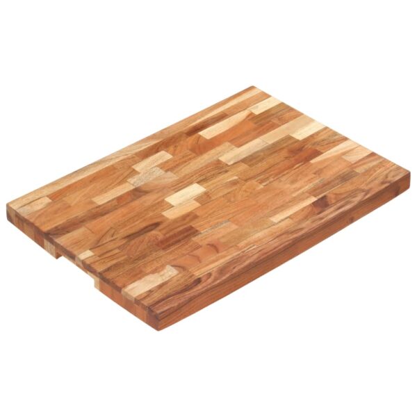 vidaXL Chopping Board 23.6"x15.7"x1.6" Solid Wood Acacia - Image 9