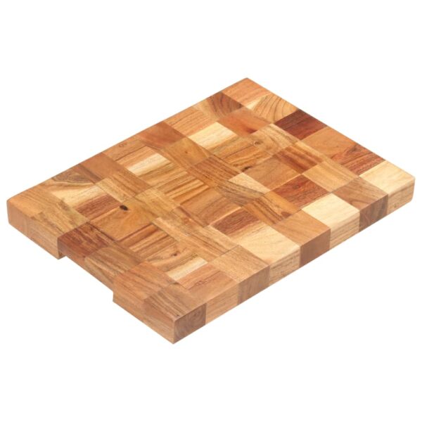 vidaXL Chopping Board 15.7"x11.8"x1.5" Solid Wood Acacia - Image 9