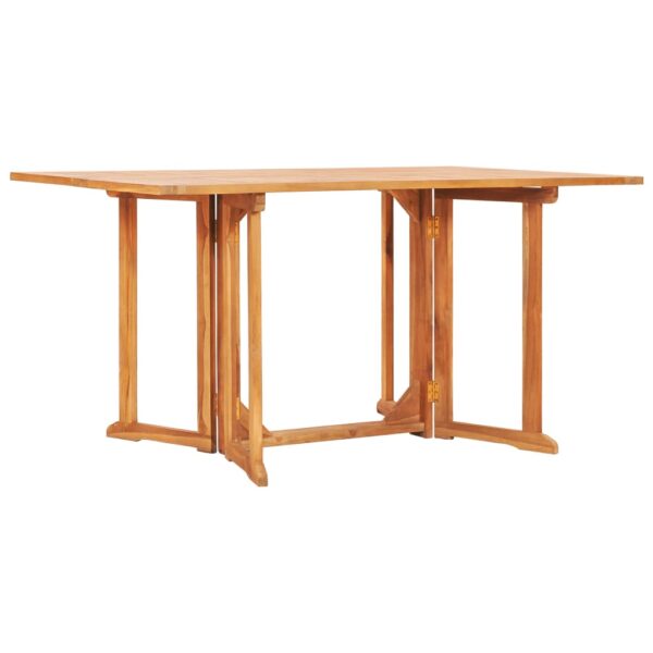 vidaXL Folding Butterfly Patio Table 59.1"x35.4"x29.5" Solid Teak Wood