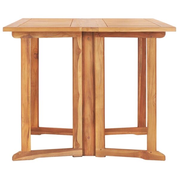 vidaXL Folding Butterfly Patio Table 59.1"x35.4"x29.5" Solid Teak Wood - Image 3