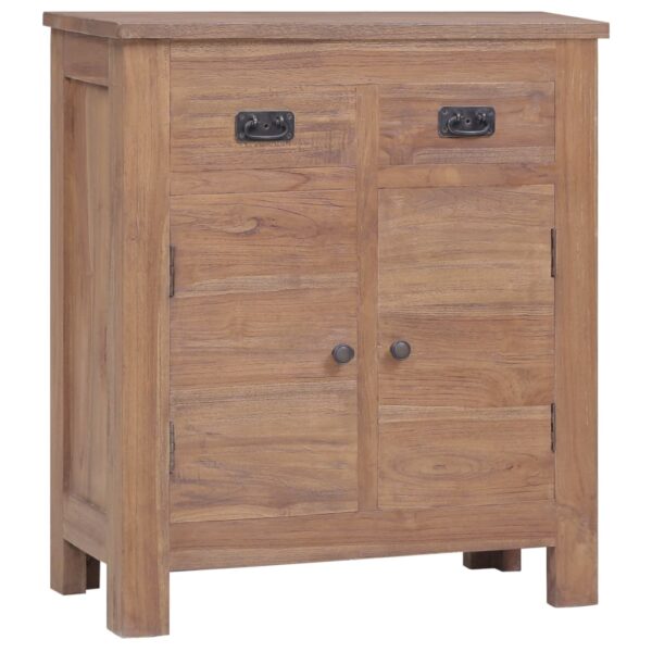 vidaXL Sideboard 25.6"x11.8"x29.5" Solid Teak Wood