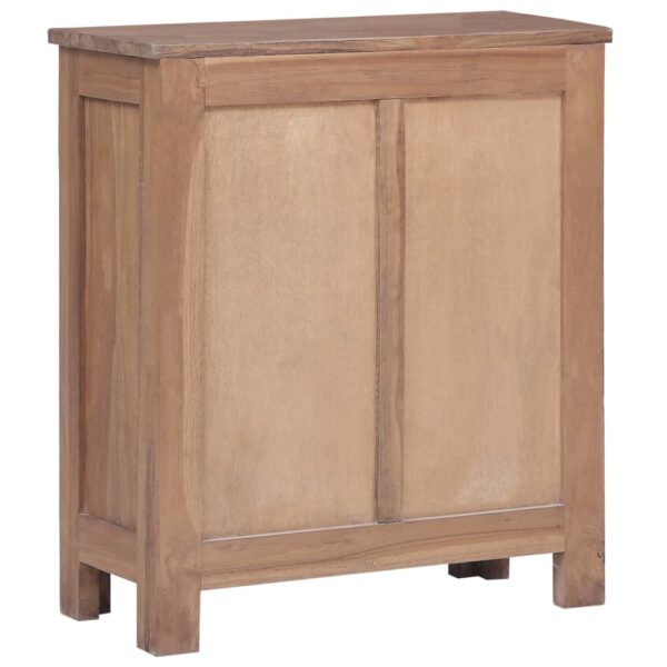 vidaXL Sideboard 25.6"x11.8"x29.5" Solid Teak Wood - Image 3