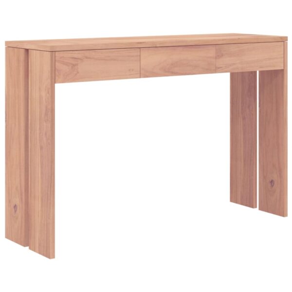 vidaXL Console Table 43.3"x13.8"x29.5" Solid Teak Wood - Image 2