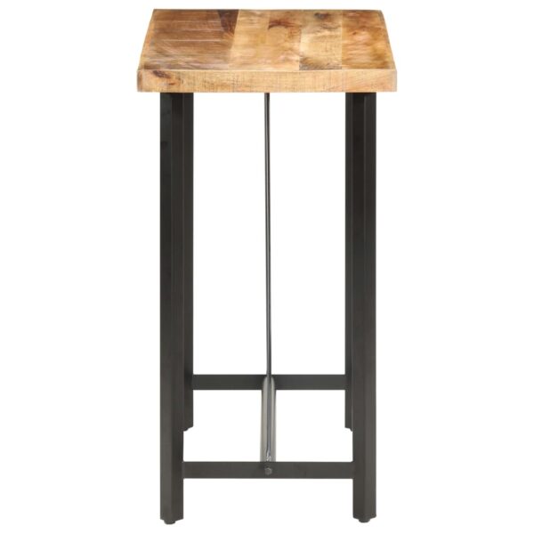 vidaXL Bar Table 47.2"x22.8"x42.1" Rough Mango Wood - Image 3