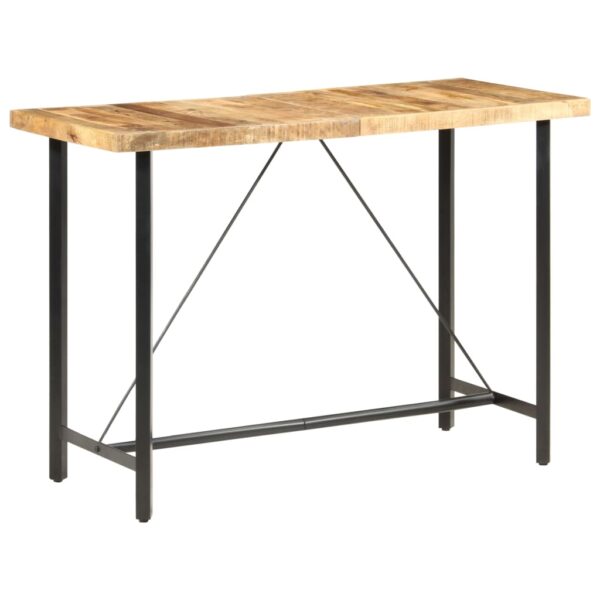 vidaXL Bar Table 59.1"x27.6"x42.1" Rough Mango Wood