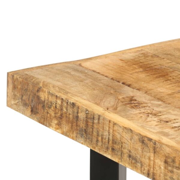 vidaXL Bar Table 59.1"x27.6"x42.1" Rough Mango Wood - Image 5