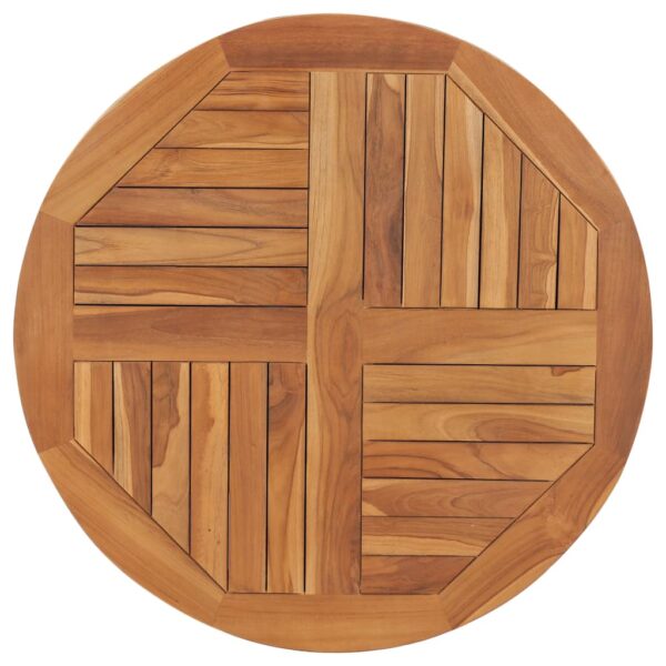 vidaXL Table Top Solid Teak Wood Round 1" 31.5"