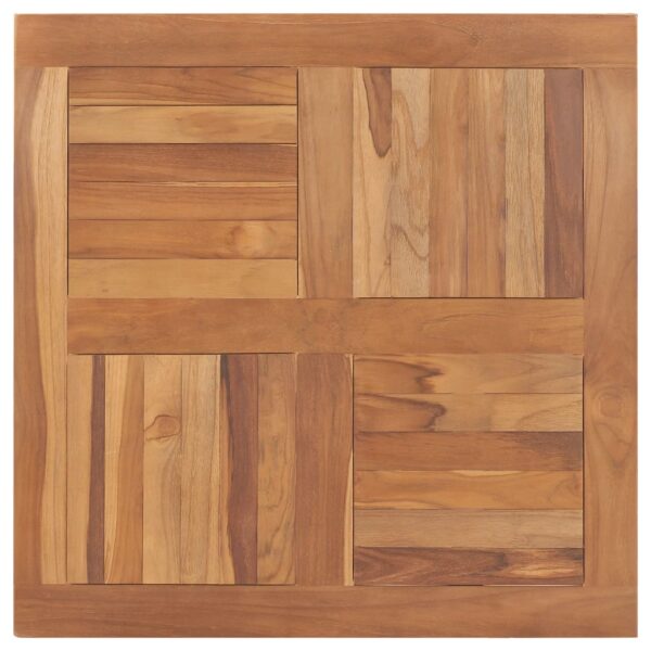 vidaXL Table Top Solid Teak Wood Square 31.5"x31.5"x1"