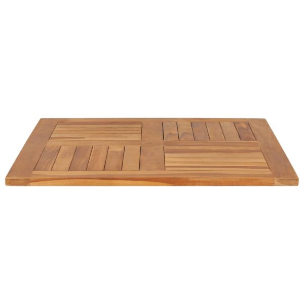 vidaXL Table Top Solid Teak Wood Square 31.5"x31.5"x1" - Image 3