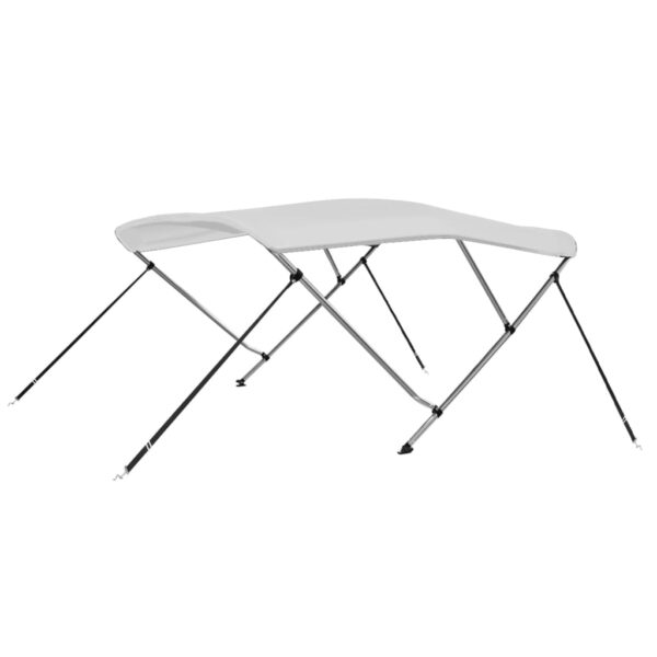 vidaXL 3 Bow Bimini Top White 72"x55.1"x53.9"