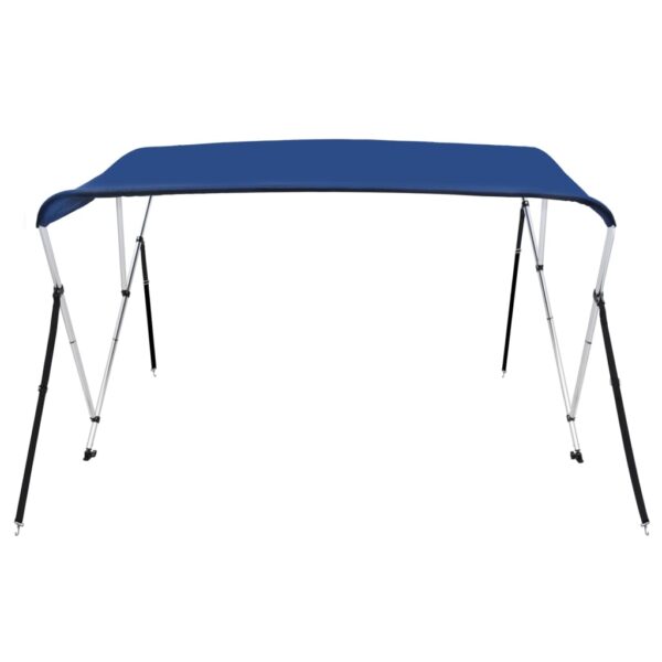 vidaXL 3 Bow Bimini Top Blue 72"x63"x53.9" - Image 5