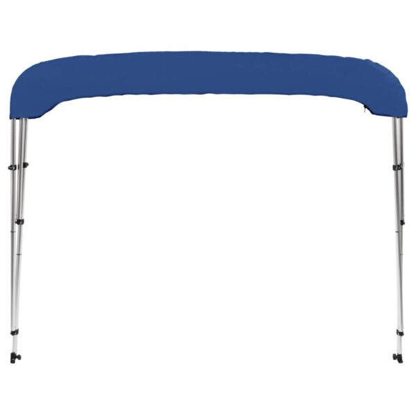 vidaXL 3 Bow Bimini Top Blue 72"x63"x53.9" - Image 6