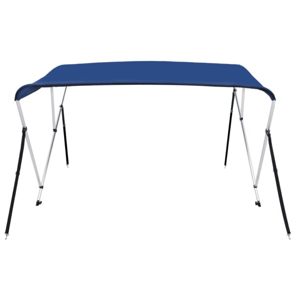 vidaXL 3 Bow Bimini Top Blue 72"x70.9"x53.9" - Image 4