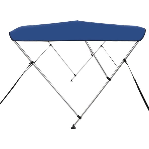 vidaXL 3 Bow Bimini Top Blue 72"x70.9"x53.9" - Image 5