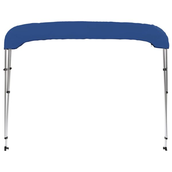 vidaXL 3 Bow Bimini Top Blue 72"x70.9"x53.9" - Image 6