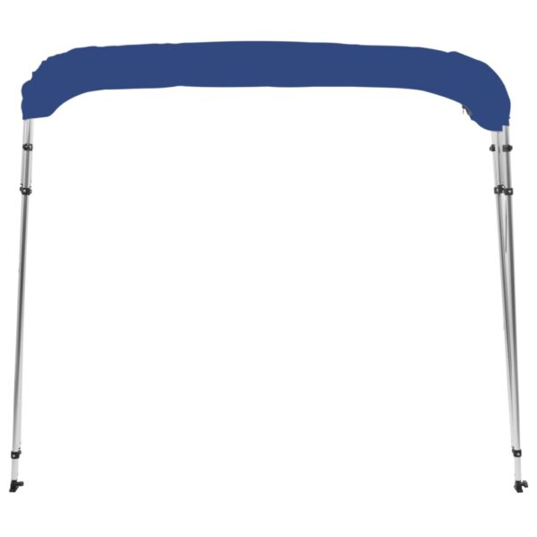 vidaXL 4 Bow Bimini Top Blue 95.7"x70.9"x53.9" - Image 3