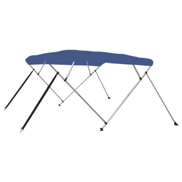 vidaXL 4 Bow Bimini Top Blue 95.7"x77.2"x53.9"