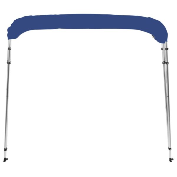 vidaXL 4 Bow Bimini Top Blue 95.7"x77.2"x53.9" - Image 3