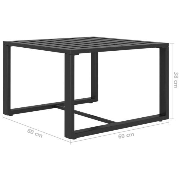 vidaXL Coffee Table Aluminum Anthracite - Image 5