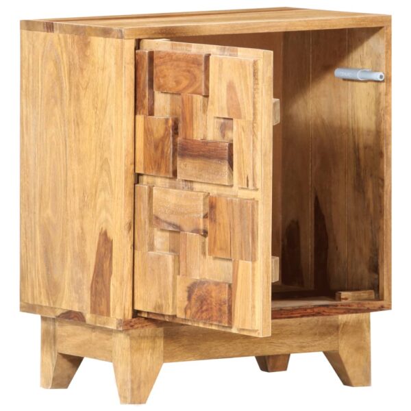 vidaXL Bedside Cabinet 15.7"x11.8"x19.7" Solid Sheesham Wood - Image 3