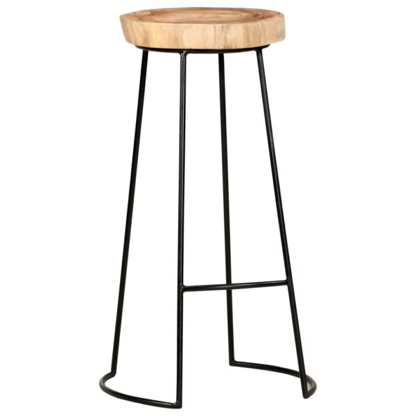 vidaXL Bar Stools 2 pcs Solid Acacia Wood - Image 11