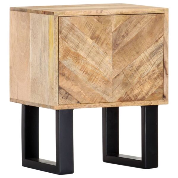 vidaXL Bedside Cabinet 15.7"x11.8"x19.7" Solid Mango Wood