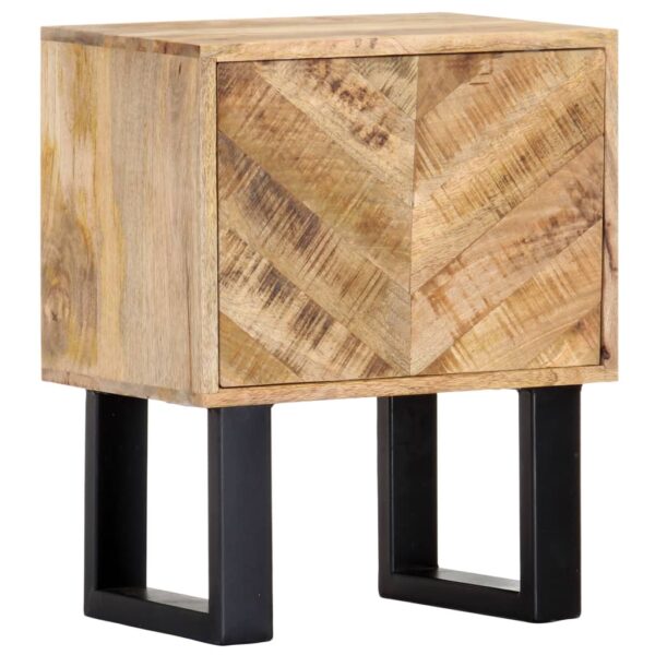 vidaXL Bedside Cabinet 15.7"x11.8"x19.7" Solid Mango Wood - Image 10