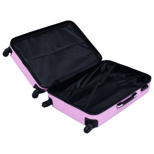 vidaXL Hardcase Trolley Pink ABS - Image 5