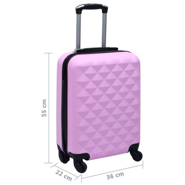 vidaXL Hardcase Trolley Pink ABS - Image 7