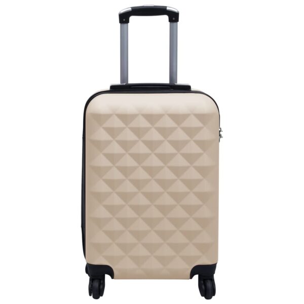 vidaXL Hardcase Trolley Gold ABS - Image 2