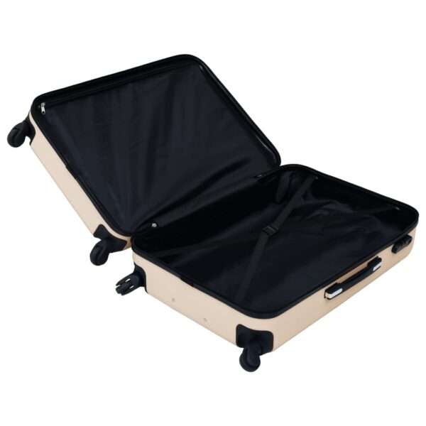 vidaXL Hardcase Trolley Gold ABS - Image 5