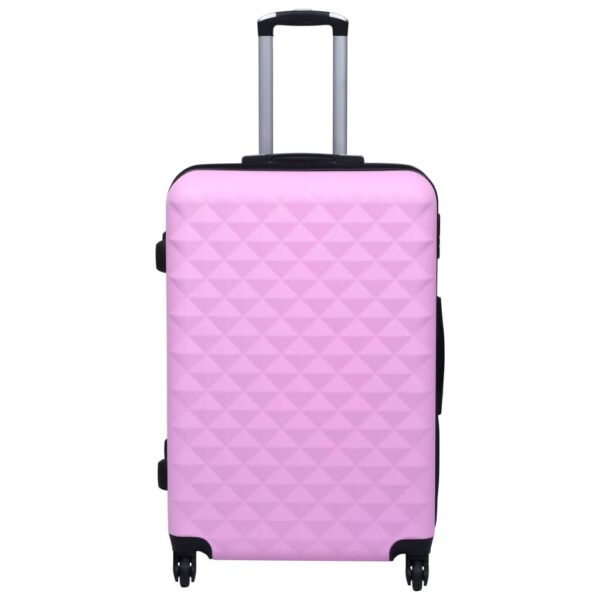 vidaXL Hardcase Trolley Set 2 pcs Pink ABS - Image 2