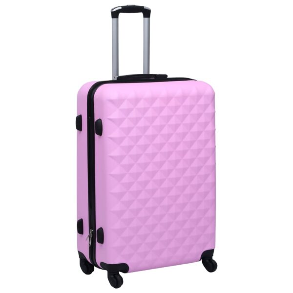 vidaXL Hardcase Trolley Set 2 pcs Pink ABS - Image 3