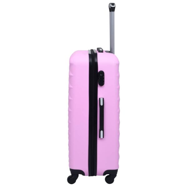 vidaXL Hardcase Trolley Set 2 pcs Pink ABS - Image 4