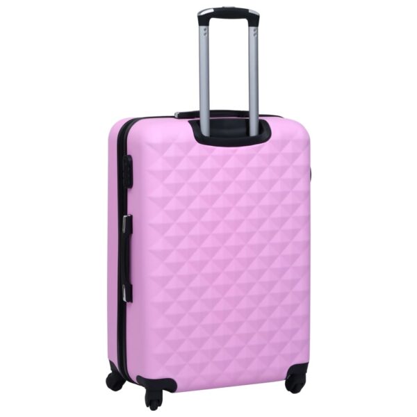 vidaXL Hardcase Trolley Set 2 pcs Pink ABS - Image 5