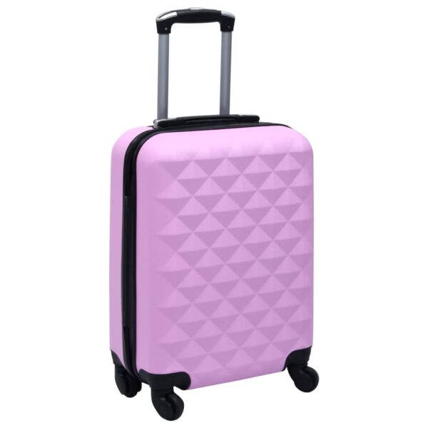 vidaXL Hardcase Trolley Set 2 pcs Pink ABS - Image 7