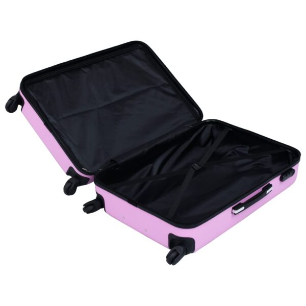 vidaXL Hardcase Trolley Set 2 pcs Pink ABS - Image 10