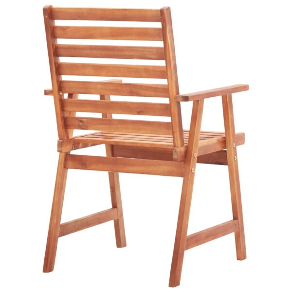 vidaXL Patio Dining Chairs 4 pcs Solid Acacia Wood - Image 5