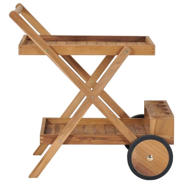 vidaXL Tea Trolley Solid Teak Wood - Image 3