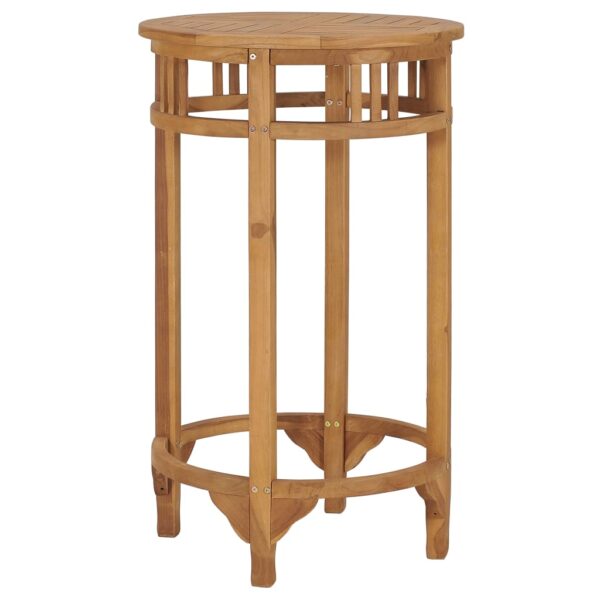 vidaXL Bar Table Ã˜ 23.6" Solid Wood Teak