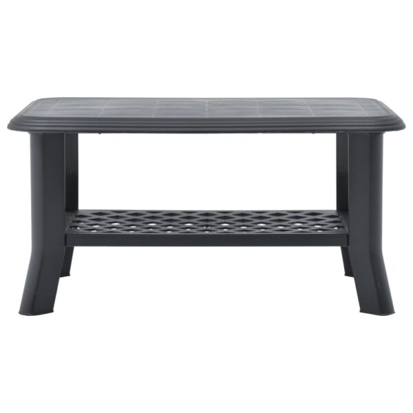 vidaXL Coffee Table Anthracite 35.4"x23.6"x18.1" Plastic - Image 3