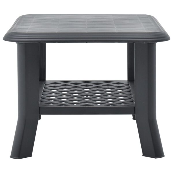 vidaXL Coffee Table Anthracite 35.4"x23.6"x18.1" Plastic - Image 4